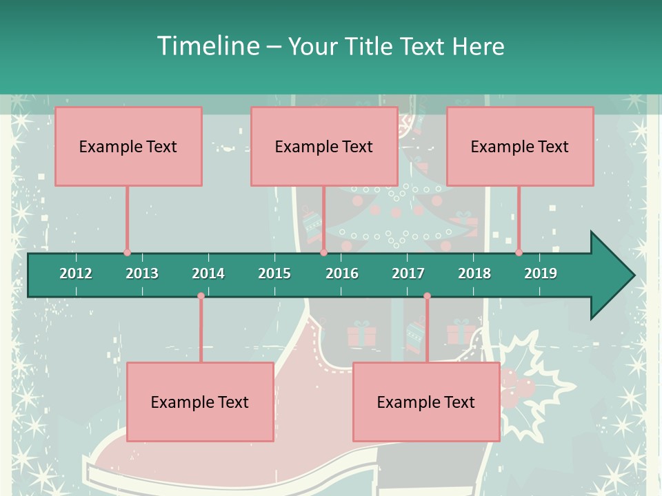 Card Wild Holly Berry PowerPoint Template