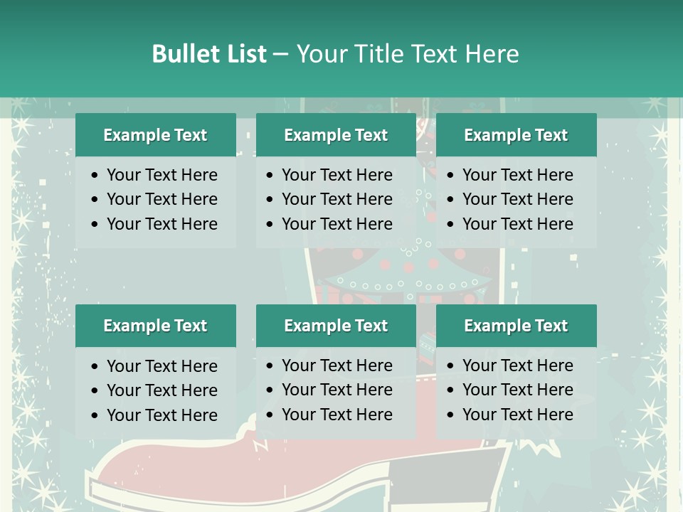 Card Wild Holly Berry PowerPoint Template