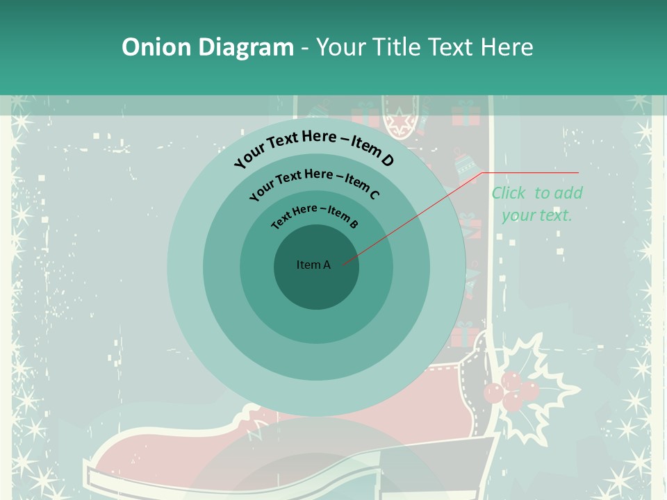 Card Wild Holly Berry PowerPoint Template