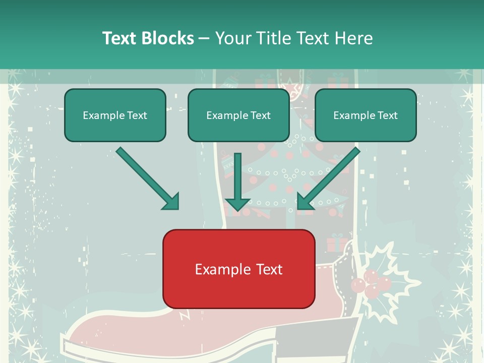 Card Wild Holly Berry PowerPoint Template