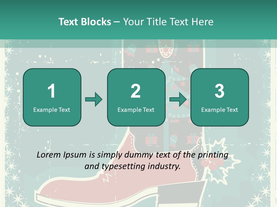 Card Wild Holly Berry PowerPoint Template