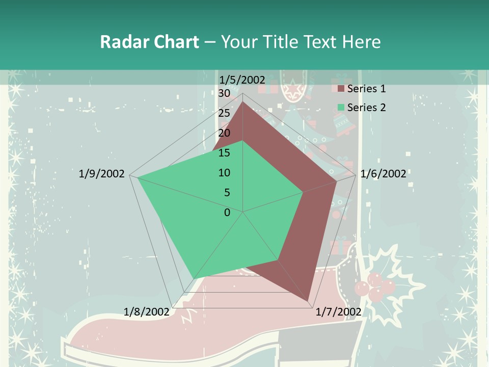 Card Wild Holly Berry PowerPoint Template