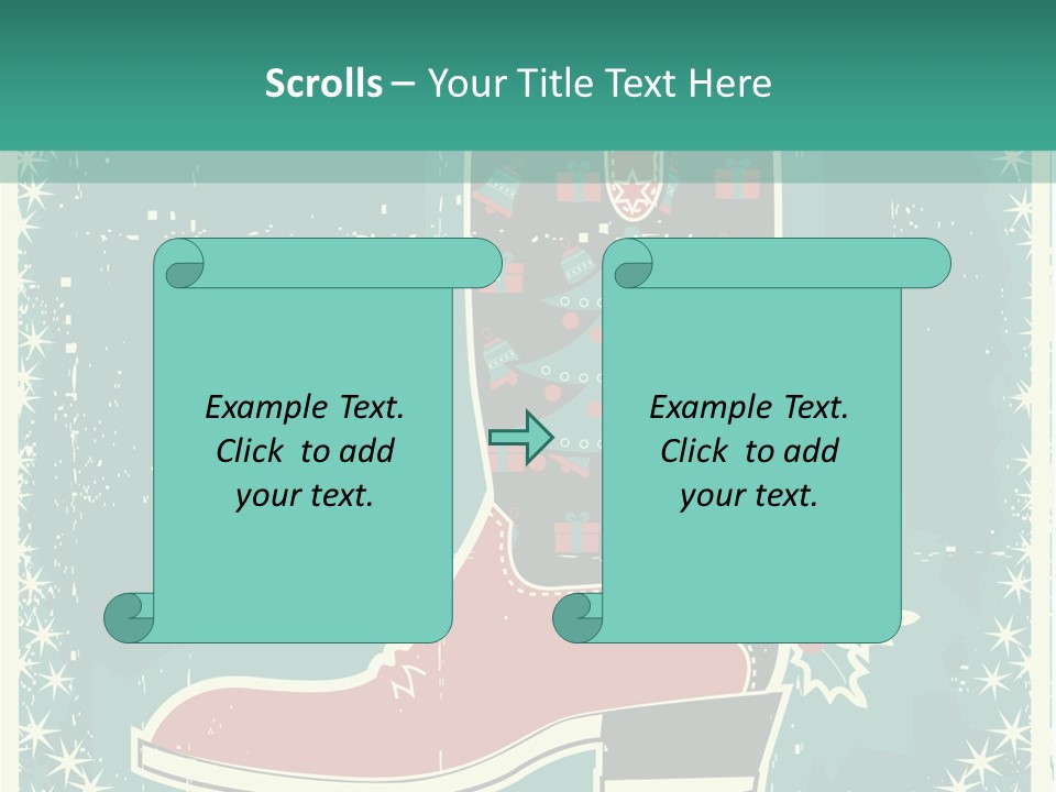 Card Wild Holly Berry PowerPoint Template