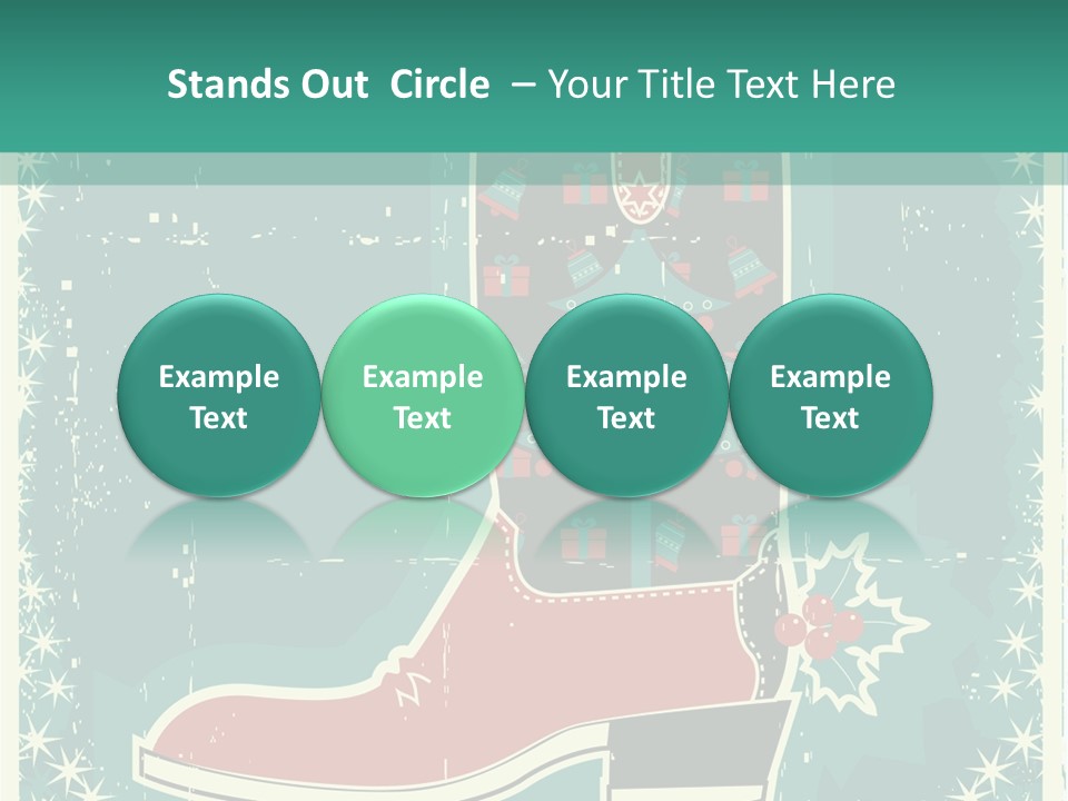 Card Wild Holly Berry PowerPoint Template