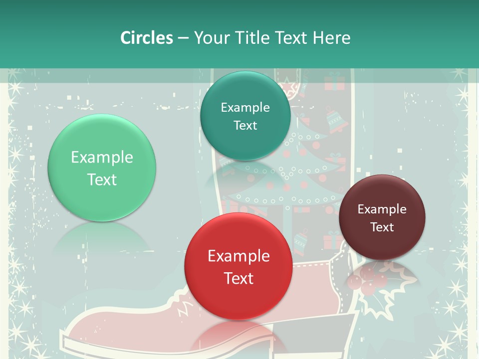 Card Wild Holly Berry PowerPoint Template