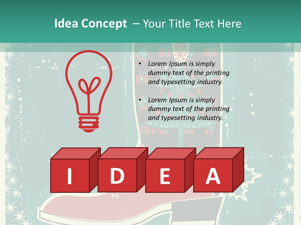 Card Wild Holly Berry PowerPoint Template