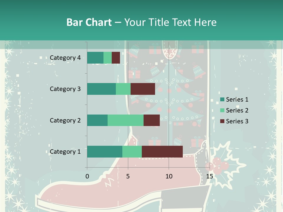Card Wild Holly Berry PowerPoint Template