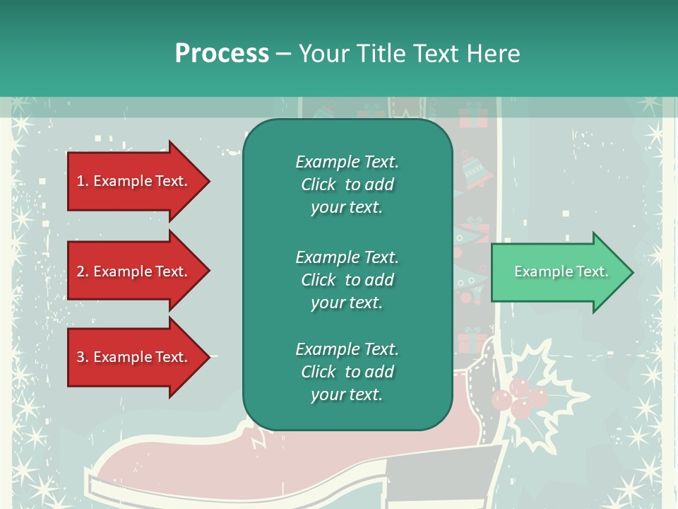 Card Wild Holly Berry PowerPoint Template
