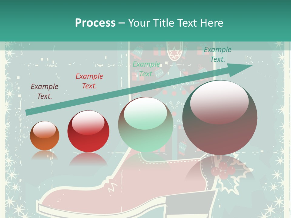 Card Wild Holly Berry PowerPoint Template