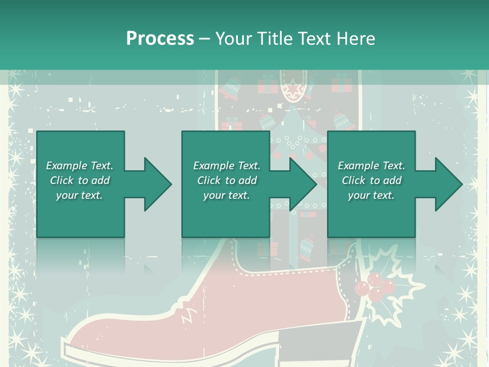 Card Wild Holly Berry PowerPoint Template