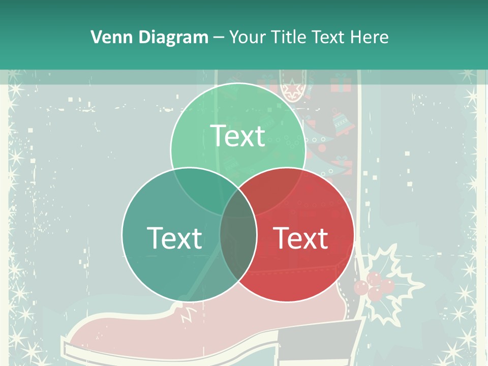 Card Wild Holly Berry PowerPoint Template