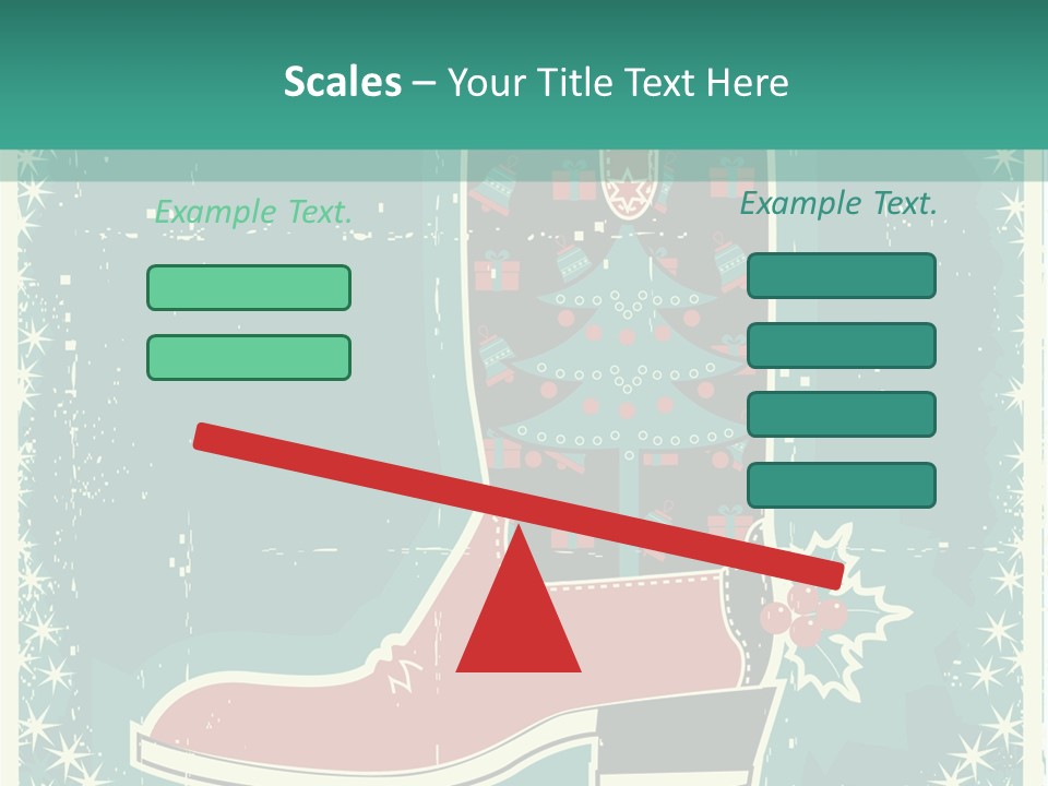 Card Wild Holly Berry PowerPoint Template