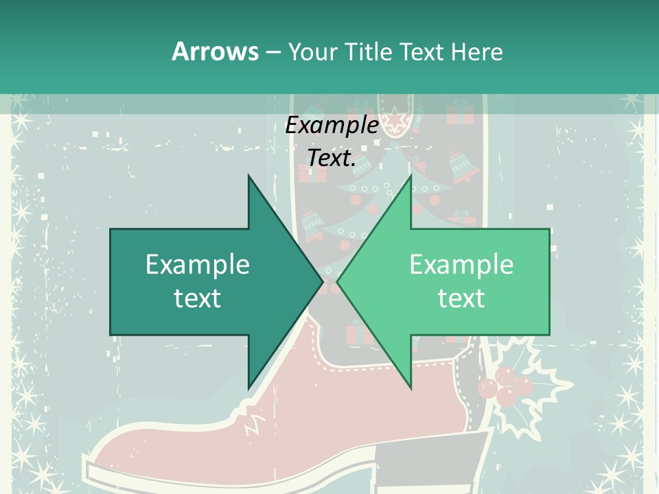 Card Wild Holly Berry PowerPoint Template