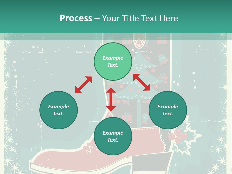 Card Wild Holly Berry PowerPoint Template