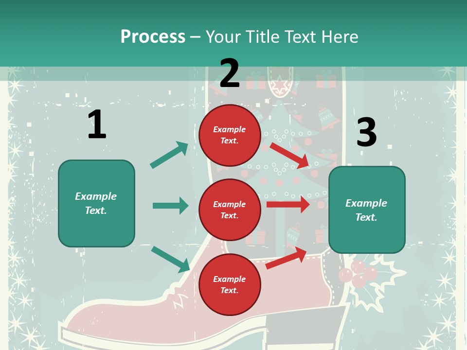 Card Wild Holly Berry PowerPoint Template