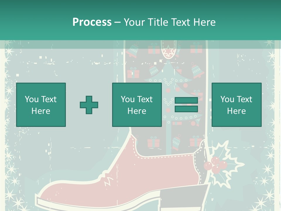 Card Wild Holly Berry PowerPoint Template
