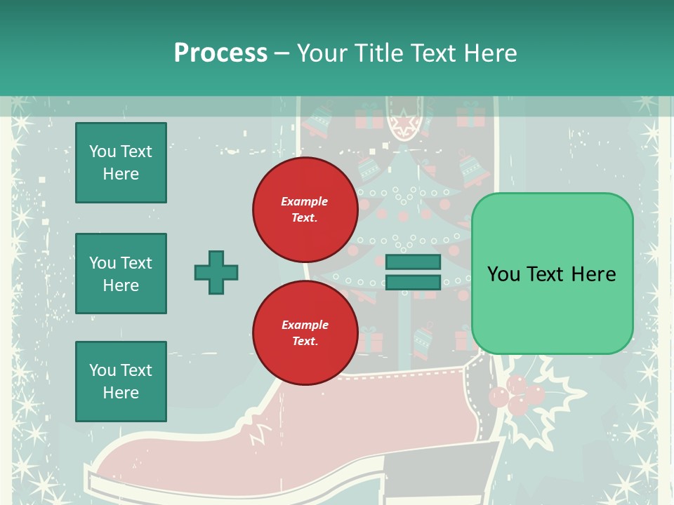 Card Wild Holly Berry PowerPoint Template