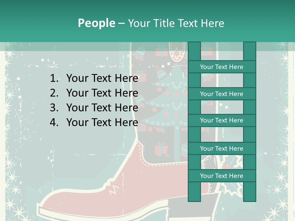 Card Wild Holly Berry PowerPoint Template