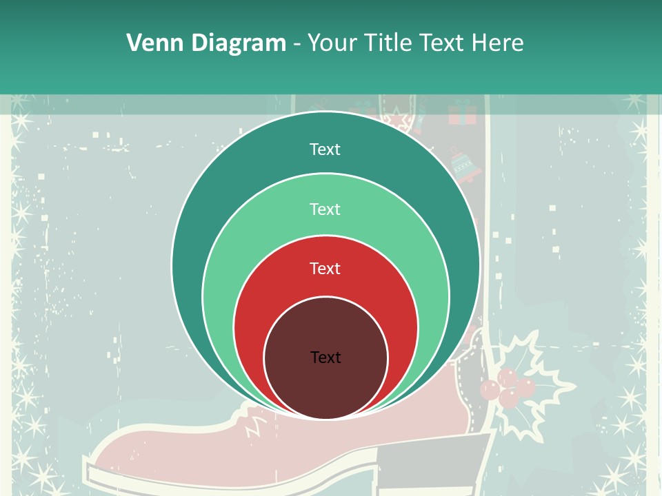 Card Wild Holly Berry PowerPoint Template