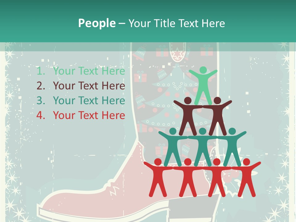 Card Wild Holly Berry PowerPoint Template