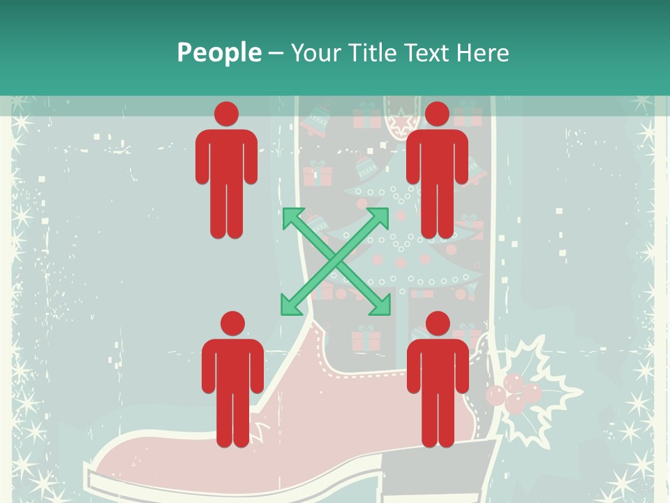 Card Wild Holly Berry PowerPoint Template