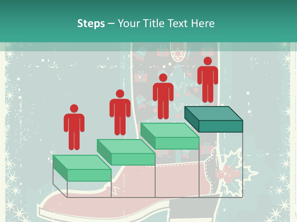 Card Wild Holly Berry PowerPoint Template