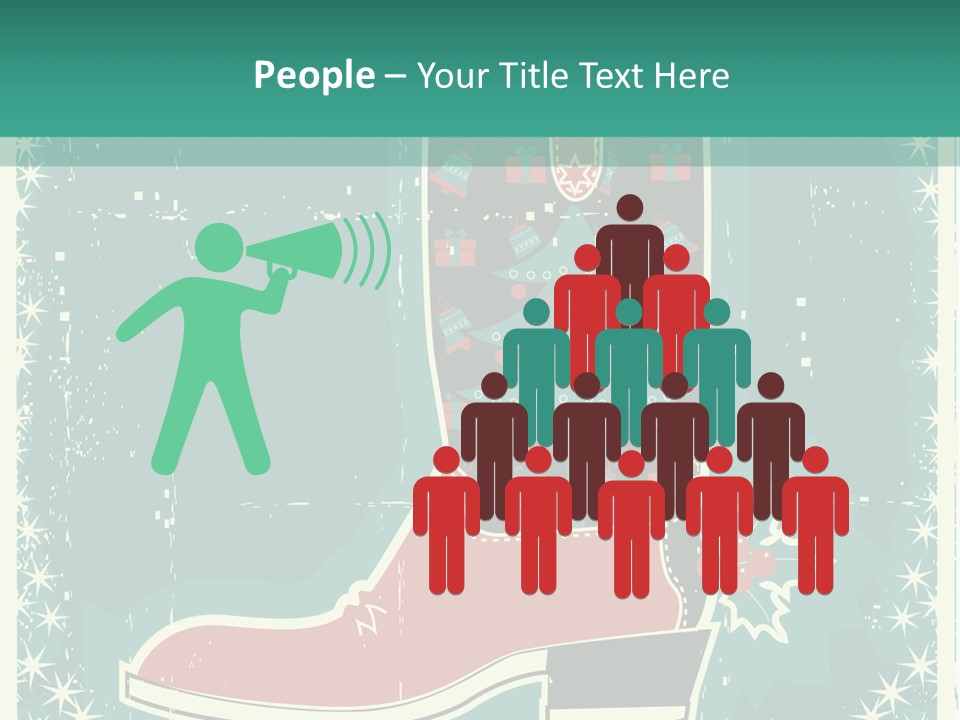 Card Wild Holly Berry PowerPoint Template