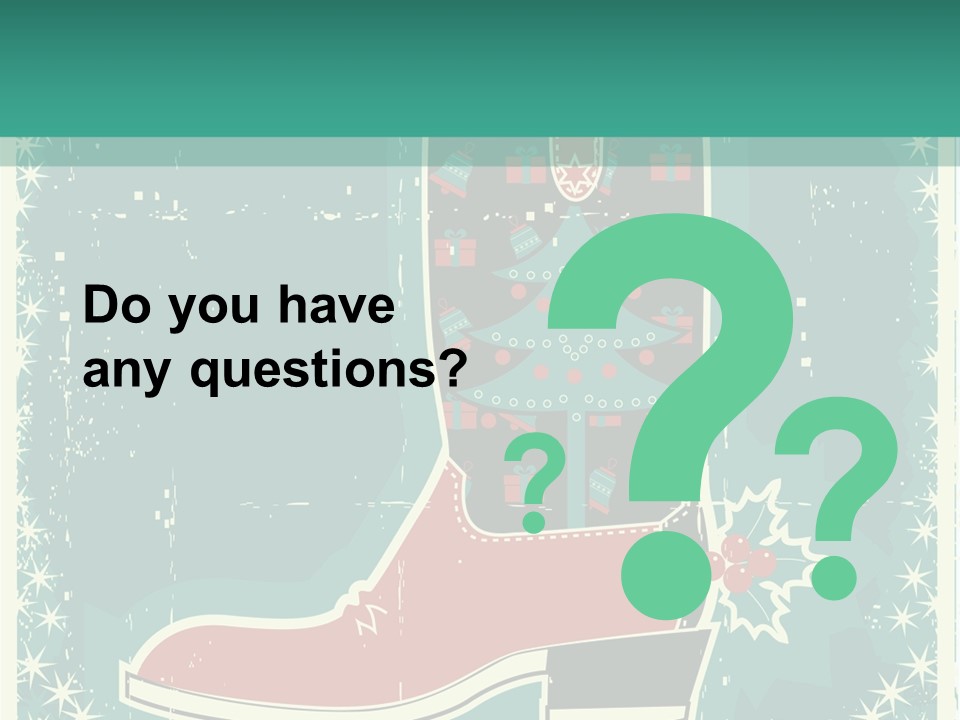 Card Wild Holly Berry PowerPoint Template