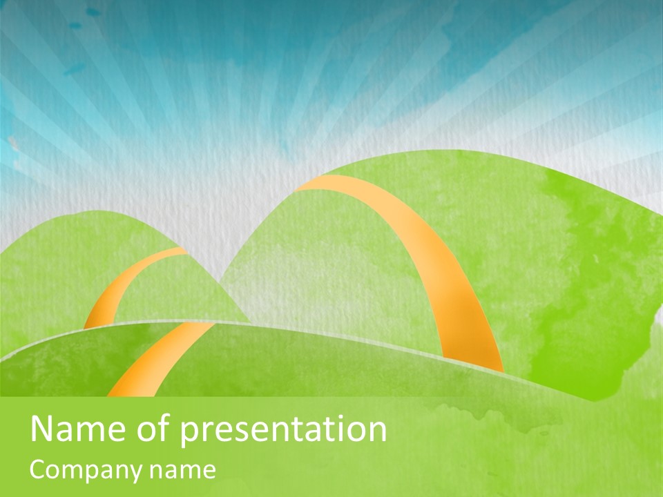 Brush Summer Park PowerPoint Template