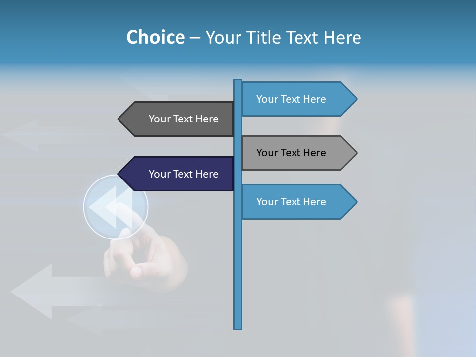 Communication Choice Computer PowerPoint Template
