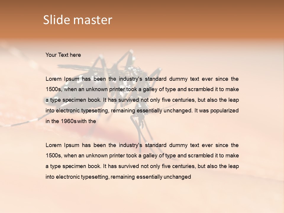 Medicine Black Aedes PowerPoint Template