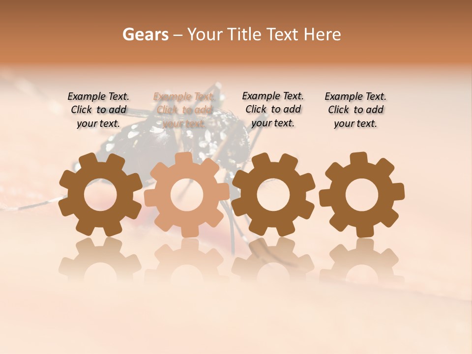 Medicine Black Aedes PowerPoint Template