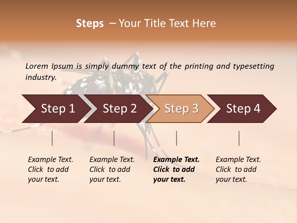 Medicine Black Aedes PowerPoint Template