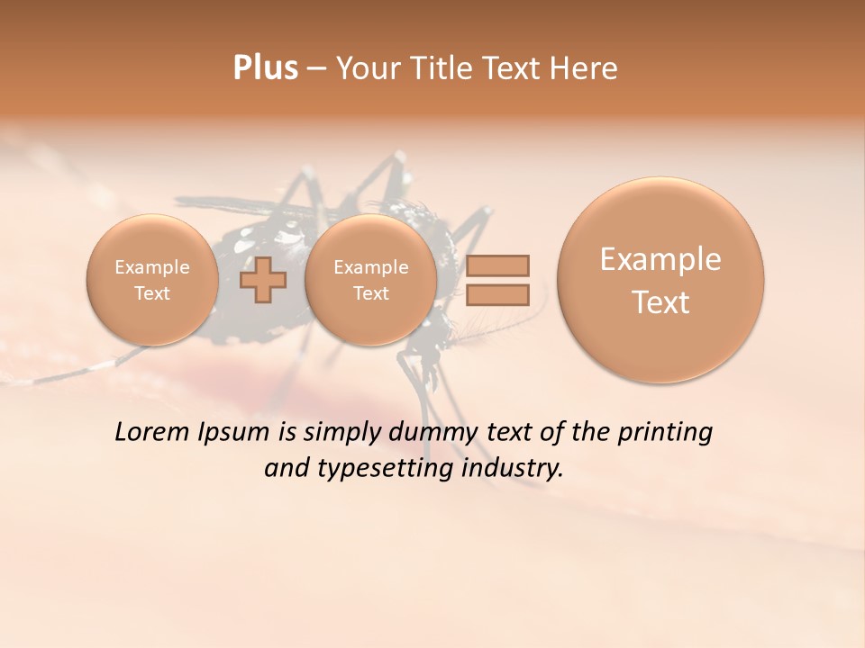 Medicine Black Aedes PowerPoint Template