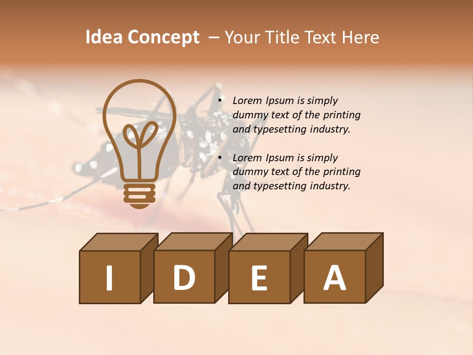 Medicine Black Aedes PowerPoint Template