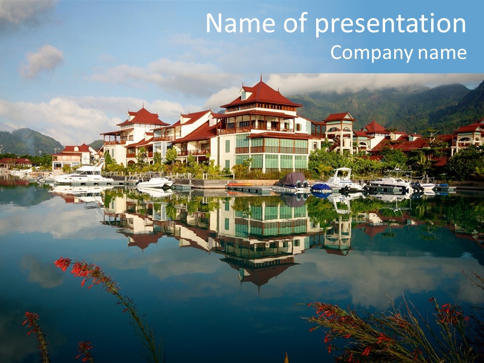 Resort Panorama Island PowerPoint Template
