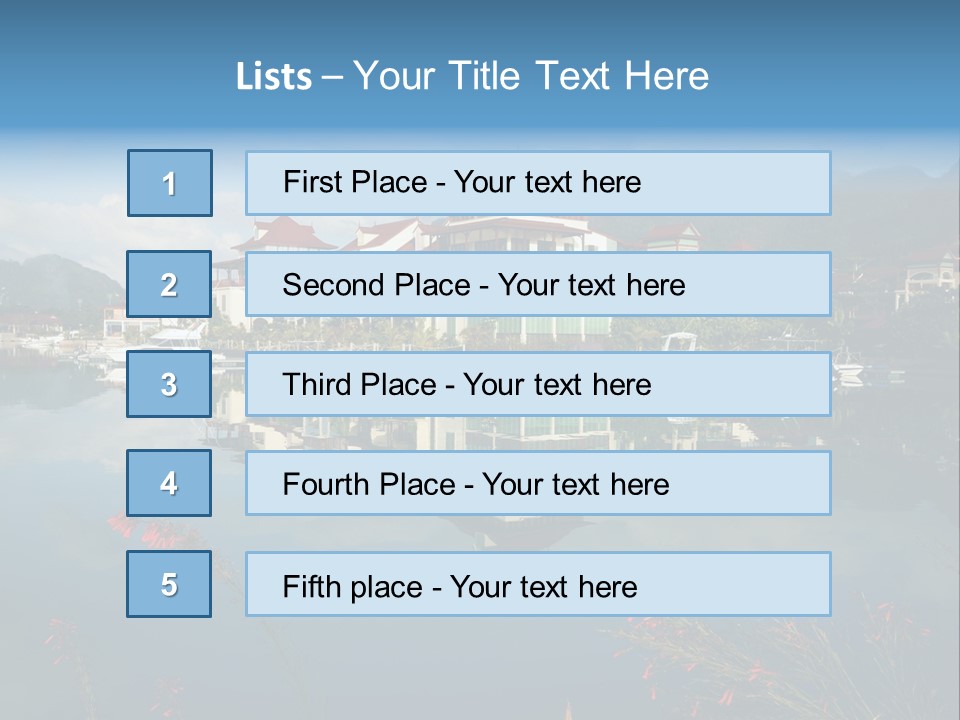 Resort Panorama Island PowerPoint Template