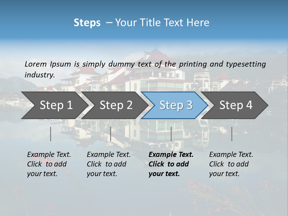 Resort Panorama Island PowerPoint Template
