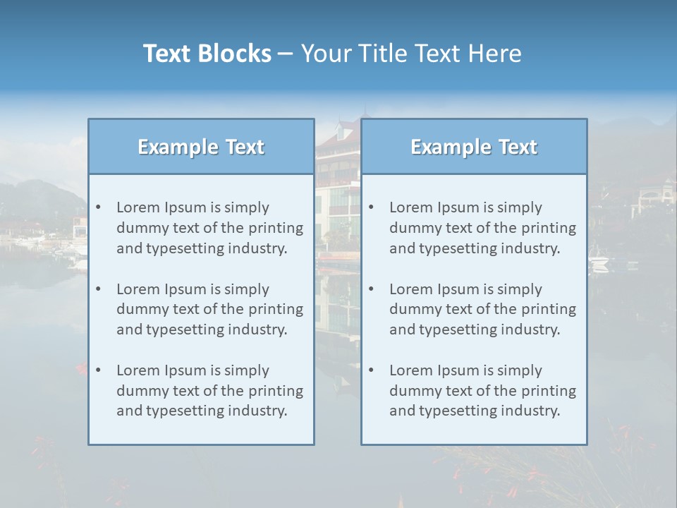 Resort Panorama Island PowerPoint Template