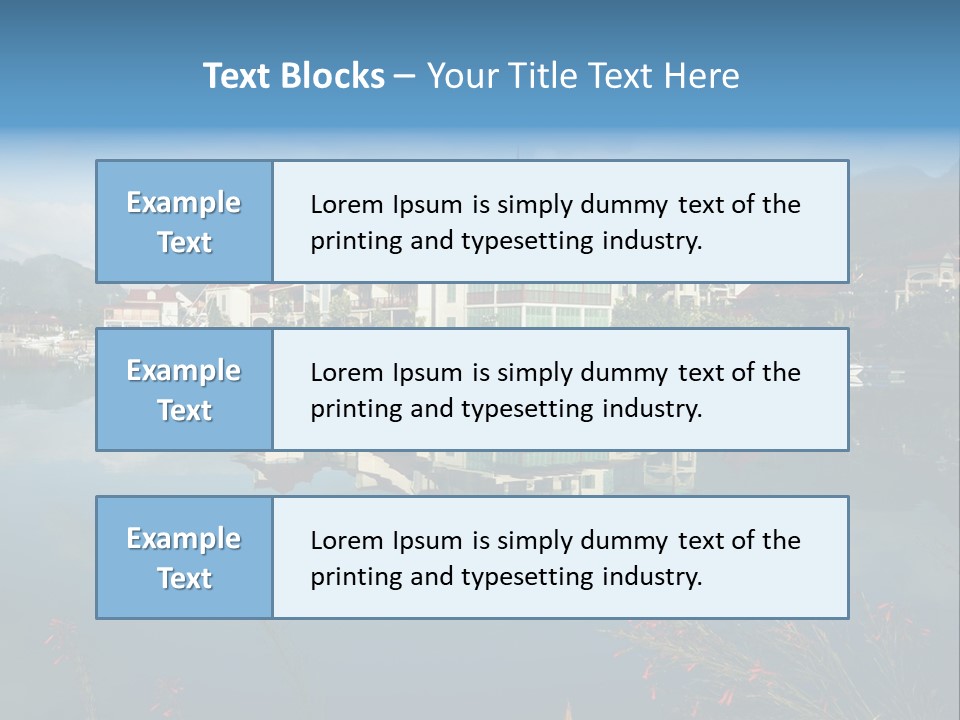 Resort Panorama Island PowerPoint Template