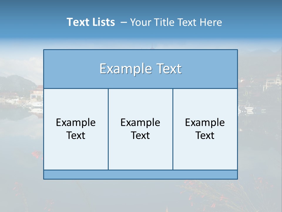 Resort Panorama Island PowerPoint Template