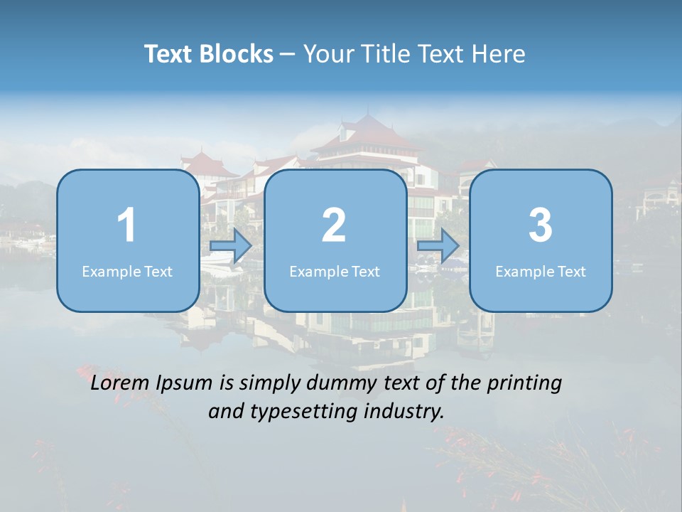 Resort Panorama Island PowerPoint Template