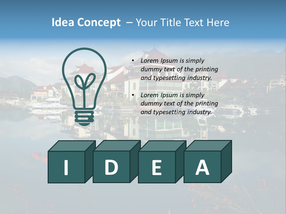 Resort Panorama Island PowerPoint Template