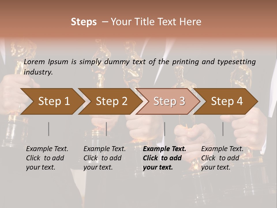 Entertainment Trophy Award PowerPoint Template