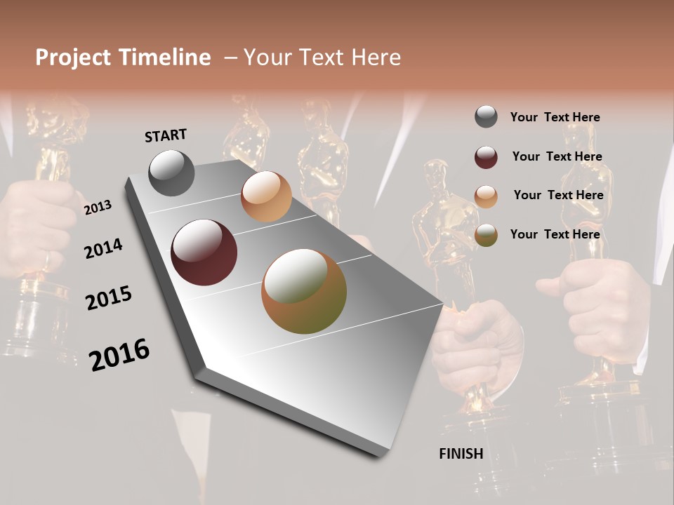 Entertainment Trophy Award PowerPoint Template