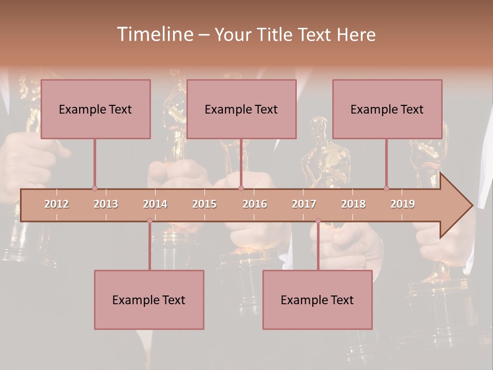 Entertainment Trophy Award PowerPoint Template