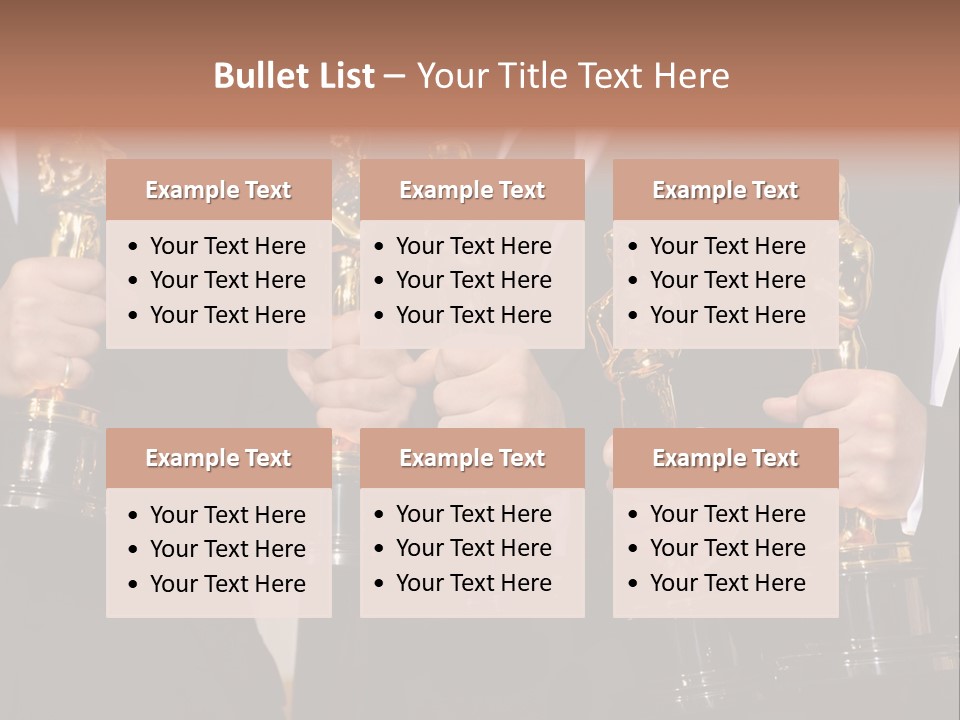 Entertainment Trophy Award PowerPoint Template