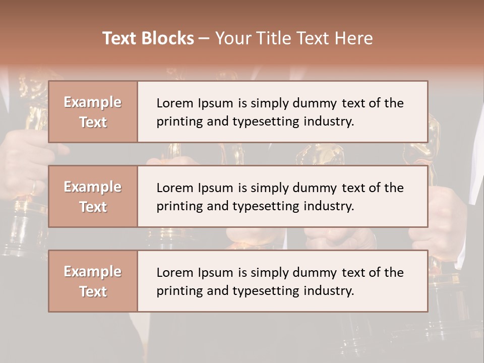 Entertainment Trophy Award PowerPoint Template