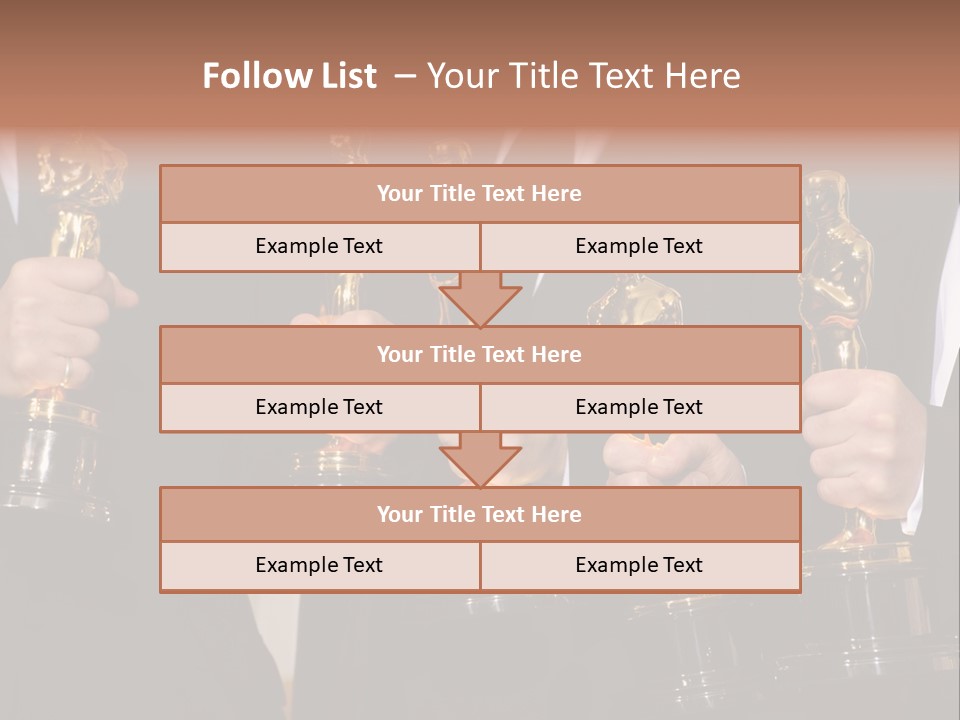Entertainment Trophy Award PowerPoint Template