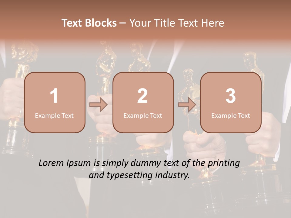 Entertainment Trophy Award PowerPoint Template